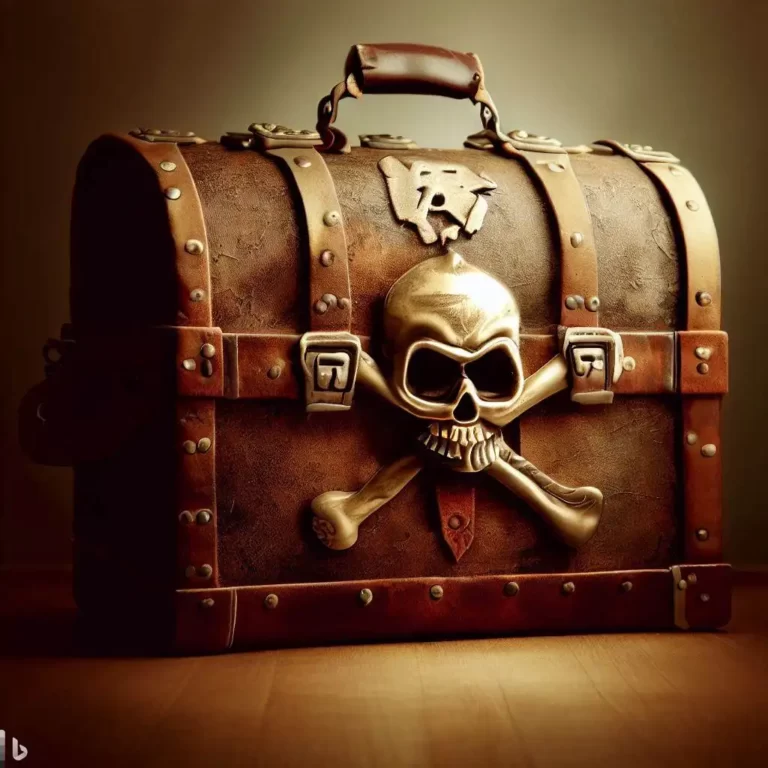 equipaje de mano estilo pirata